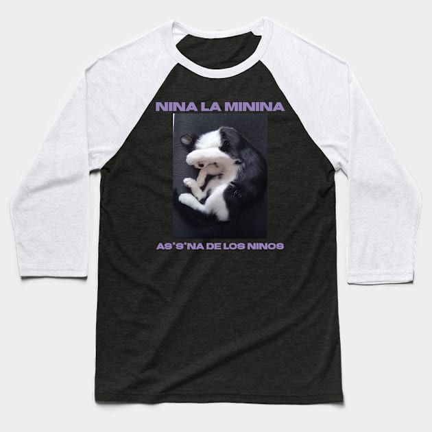 Nina la minina Baseball T-Shirt by Splitonemk Shop